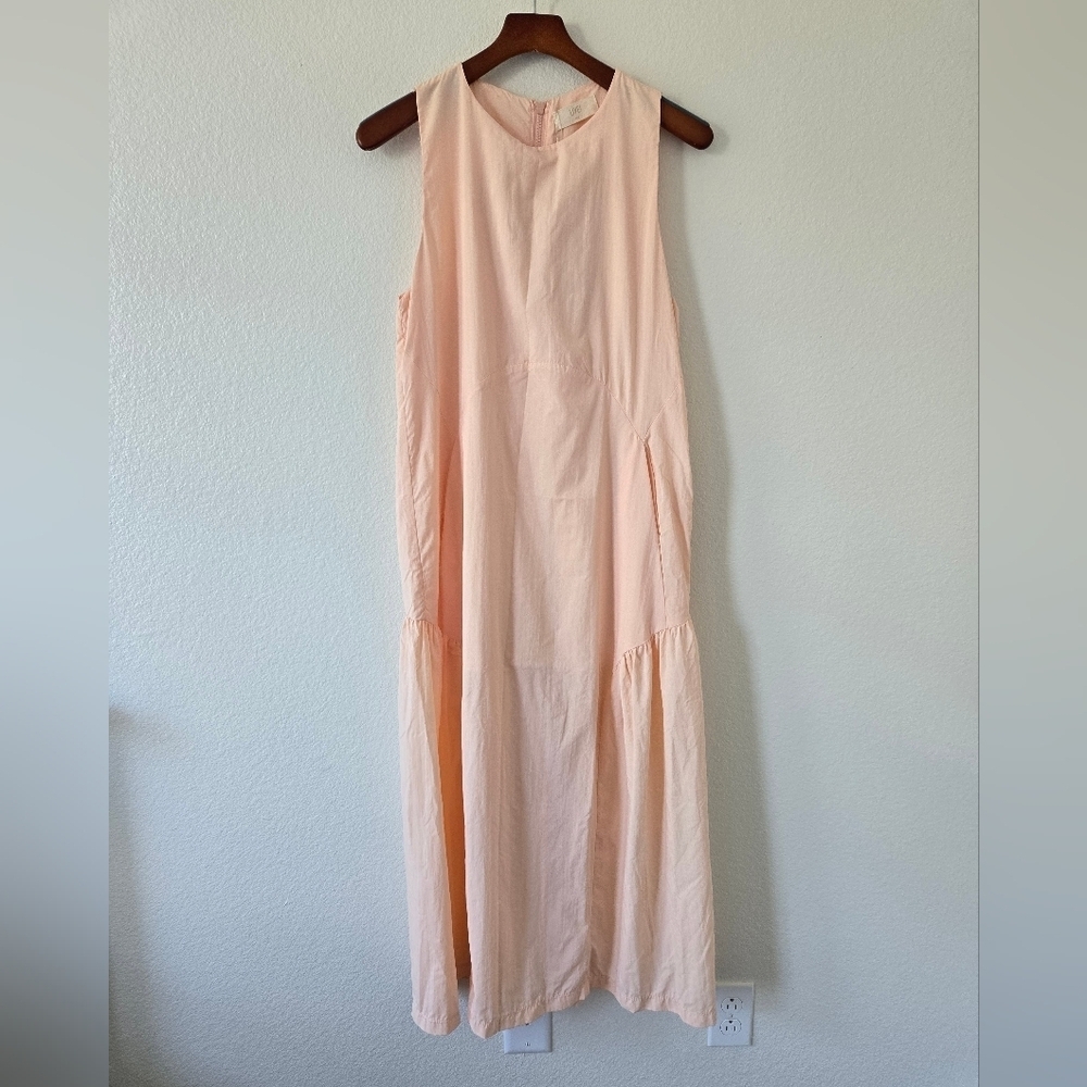 LIVE! Activewrar Brazilian Brand Nylon Midi Dress‎ Peach Color Size Small NWT - Picture 9 of 16
